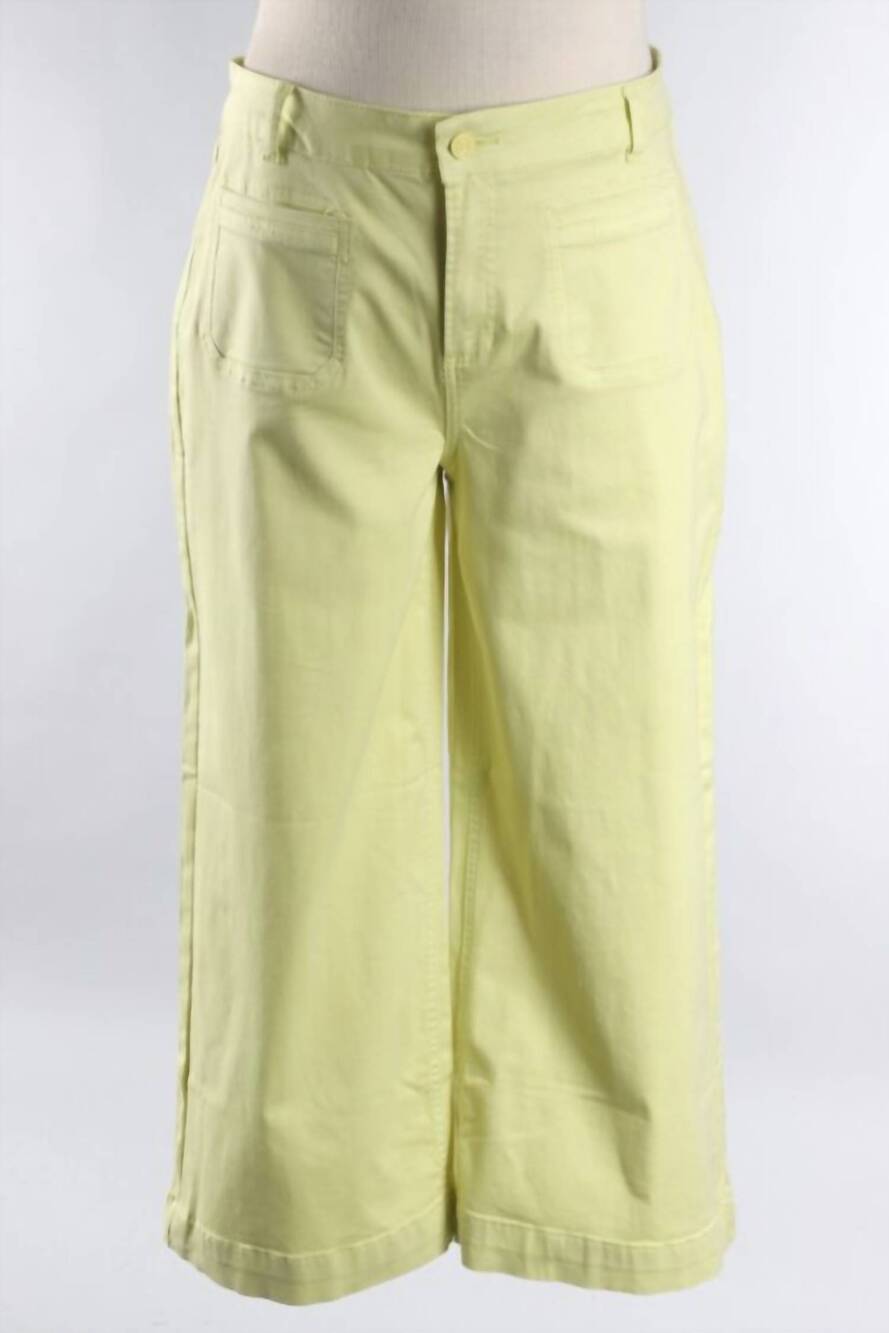 NEW CHARLIE B women's wide leg jean in anise